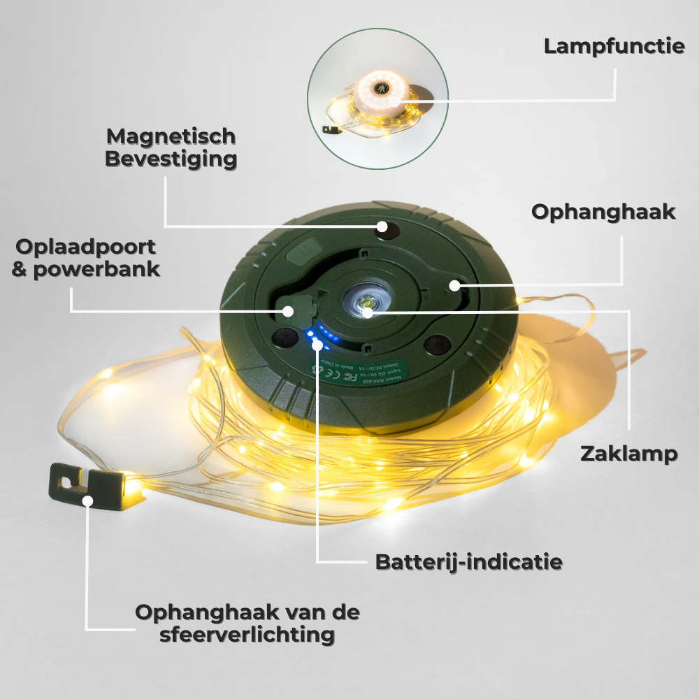 Camp Lamp – Sfeerverlichting voor Onvergetelijke Kampeeravonden