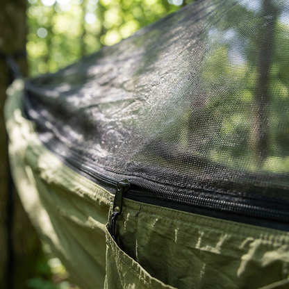 Camp Hangmat 2-in-1 | Waterdicht Doek & Muggen Net